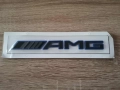 Mercedes Benz AMG черна емблема със син кант, снимка 4