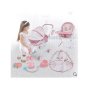 Комплект за момиче Mercado Trade, Бебе със звук, Столче за хранене, Количка и аксесоари