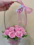 Кошница с рози, снимка 1