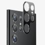 Стъклен протектор за камера S+ - Samsung Galaxy S22 Ultra 5G - черен, снимка 3