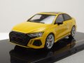 Audi RS3 2022 - мащаб 1:43 на IXO моделът е нов в PVC дисплей-кейс, снимка 1