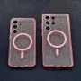 Samsung Galaxy S25 /S25 Ultra кейс MagSafe розов с брокат , снимка 6