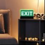Светеща табела, Лампа с Надпис Изход- "EXIT" 18x3x12см, снимка 3