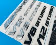 Емблема V12, V8, Mercedes, Amg, надпис, мерцедес, w221, w222, w211,мерцедес, снимка 4