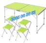 Сгъваема градинска маса 120х60 с 4 бр. столчета, къмпинг сгъваема маса, снимка 3