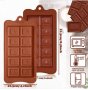 Шоколад Шоколадов блок плочка с листо силиконов молд форма калъп, снимка 1 - Форми - 33445721