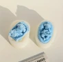 3D 2 вида Спящо бебе момче момиче Силиконов молд форма за свещи гипс сапун смола фондан , снимка 1
