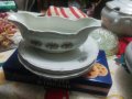 старинен сервиз супник,плоски ,дълбоки,десертни чинии, сосиера , снимка 5