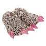 Пантофи с животински принт Розови блестящи нокти, снимка 1 - Пантофи - 44086198