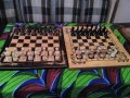 Шах и табла изработени: едната изцяло от дърво., снимка 6