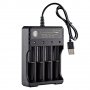 Зарядно USB Charger 18650-04U за 4 батерии 18650 Li-Ion батерии, снимка 5