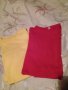 Тениски червена и жълта голям размер XL-2XL-3XL, снимка 1 - Тениски - 33324894