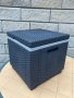 Кутия за напитки и стол - Allibert Ice Cube Germany с лек дефект , чисто нова с кутия , графит цвят, снимка 6