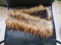 Пухена яка Еко косъм. Дълга 73 -78см, 1 м. Пух за качулка Дълъг Изкуствен.Разл.цветове Якичка/пухче , снимка 12
