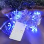 3256 Сини коледни лампички, 100 LED, 850 см, снимка 3