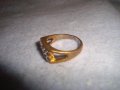 СТАР БРОНЗОВ ЗЛАТИСТ АРИСТОКРАТИЧЕН АРТ ДЕКО СТИЛ ПРЪСТЕН с ЦИРКОНИ 24926, снимка 9