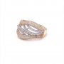 Златен дамски пръстен 3,42гр. размер:57 14кр. проба:585 модел:9937-5, снимка 2