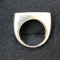 Мистик седеф / масивен сребърен пръстен проба 925 Житен клас / Мистик седеф и Аметист, снимка 5 - Пръстени - 28900451