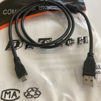 Кабел за данни DeTech micro USB, снимка 2 - USB кабели - 33360797