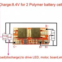 BMS платка за зареждане и защита на Li-Ion батерии 2S, 3S, 4S, 5S, снимка 7 - Друга електроника - 31024127