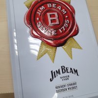 Метална кутия с две чаши Jim Beam , снимка 2 - Колекции - 43960482