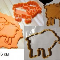Агне Овца пластмасов резец форма фондан тесто бисквитки, снимка 1 - Форми - 28106804