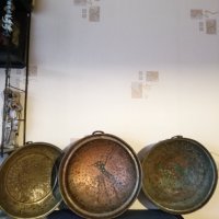 Стари гевгири,цедки- сита, ръчно изковани от мед над 100 годишни., снимка 1 - Антикварни и старинни предмети - 42589099
