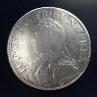  Монета Франция 1 Екю 1726-А  Луи XV, снимка 2 - Нумизматика и бонистика - 28872573