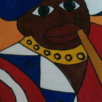 Африкански картини Батик, снимка 2 - Картини - 26585880