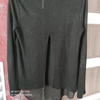Продавам черна дамска блуза, снимка 4 - Блузи с дълъг ръкав и пуловери - 32600973