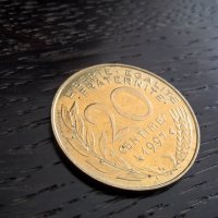 Монета - Франция - 20 сентима | 1997г., снимка 1 - Нумизматика и бонистика - 32406809