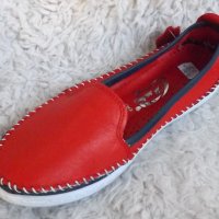 Обувки, естествена кожа, червени, сини и бежови, код 51/ ББ1/47, снимка 13 - Дамски ежедневни обувки - 36759242