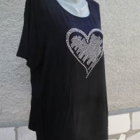  3XL Нова блуза сърце от капси , снимка 3 - Туники - 33688884