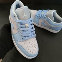 Nike Air Jordan 1 Low Blue Grey Soft Нови Оригинални Дамски Обувки Маратонки Размер 38 Номер 24см , снимка 3 - Маратонки - 40513489