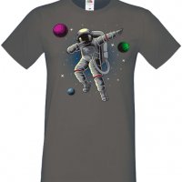 Мъжка тениска Dabbing astronaut,Изненада,Повод,Подарък,Празник, снимка 5 - Тениски - 37659662