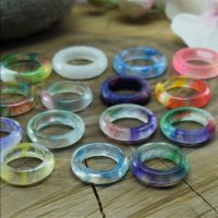 Цветни пръстени от смола