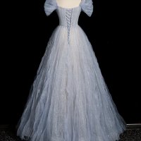 Бална рокля тип принцеса с цветя, снимка 3 - Рокли - 43337521