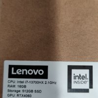 Нов Lenovo Legion 5 PRO, i7-13700HX,NVIDIA RTX 4060,16" display, снимка 11 - Лаптопи за игри - 43483318