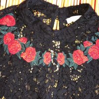 Дантелена блуза, снимка 5 - Блузи с дълъг ръкав и пуловери - 27269822