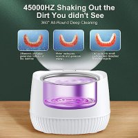 Нов Ултразвуков Почистващ Уред за Почистване на Зъбни Протези и Бижута, снимка 6 - Други - 43774027