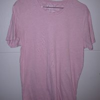 Тениска розова памук С, снимка 1 - Тениски - 37127262