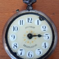 Винтидж античен джобен часовник Anutrof Regulator Gunmetal, снимка 1 - Антикварни и старинни предмети - 39644872