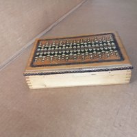 Стара дървена кутия за цигари – табакера, снимка 4 - Антикварни и старинни предмети - 35291033