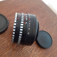 Обектив Meyer-Optik Gorlitz Domiplan 50mm f/2.8 на резба М42
, снимка 4 - Обективи и филтри - 44900542