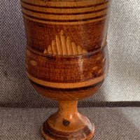 Стар дървен бокал,чаша, снимка 3 - Антикварни и старинни предмети - 43983419