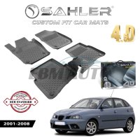 Гумени Стелки SAHLER 4D SEAT IBIZA 3 2001 - 2008, снимка 1 - Аксесоари и консумативи - 44089382