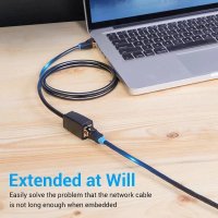Vention удължителен кабел Cat.8 SSTP Extension Patch Cable 3M Black 40Gbps - IKHBI, снимка 3 - Мрежови адаптери - 43467972
