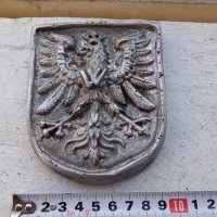 Метален герб орел с корона алуминий, снимка 6 - Антикварни и старинни предмети - 35515357