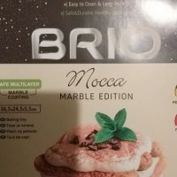 нова тава Brio Mocca Marble Edition, снимка 3 - Съдове за готвене - 39669780