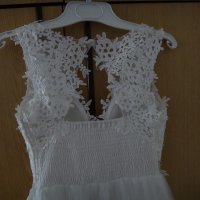Булчинска/Сватбена рокля -  Официална/Елегантна бяла рокля, снимка 3 - Рокли - 33677693
